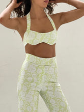 Load image into Gallery viewer, The Tahlia Pants in Green Floral
